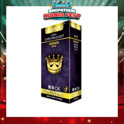 OKAMOTO® - Crown Latex Condoms 12S