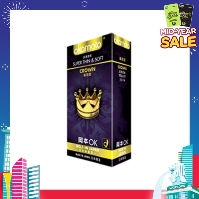 OKAMOTO® Crown Latex Condoms 12S