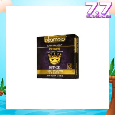 OKAMOTO® Crown Latex Condoms 3s