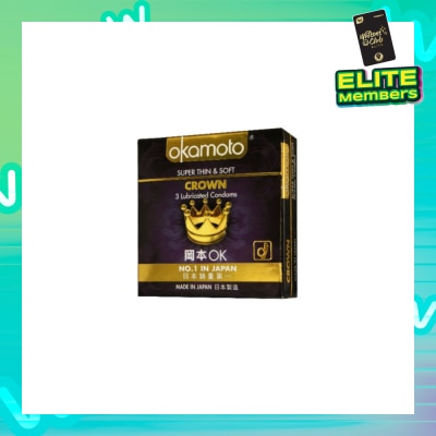 OKAMOTO® Crown Latex Condoms 3s