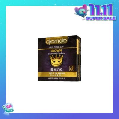 OKAMOTO® Crown Latex Condoms 3s