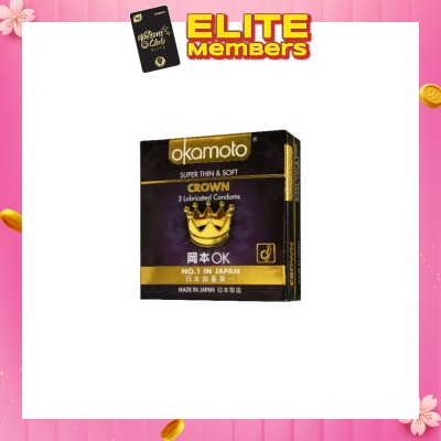 OKAMOTO® Crown Latex Condoms 3s