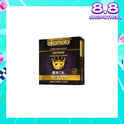 OKAMOTO® Crown Latex Condoms 3s