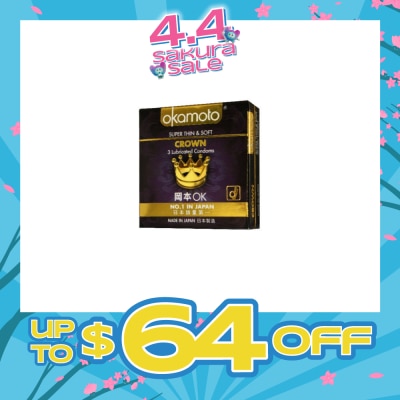 OKAMOTO® - Crown Latex Condoms 3s