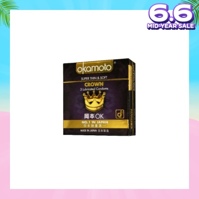 OKAMOTO® Crown Latex Condoms 3s