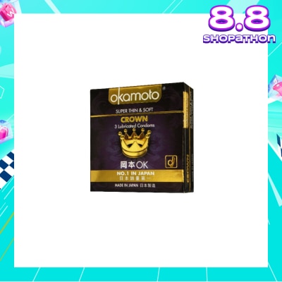 OKAMOTO® Crown Latex Condoms 3s