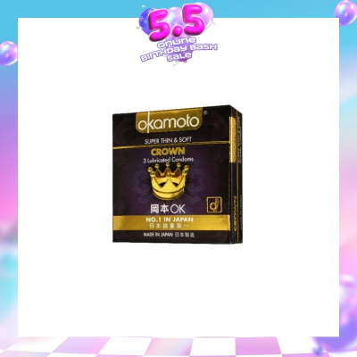 OKAMOTO® - Crown Latex Condoms 3s