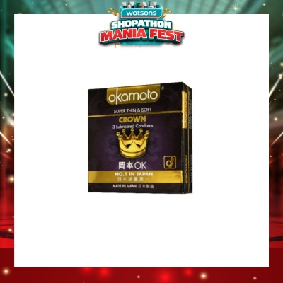 OKAMOTO® - Crown Latex Condoms 3s