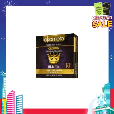 OKAMOTO® Crown Latex Condoms 3s