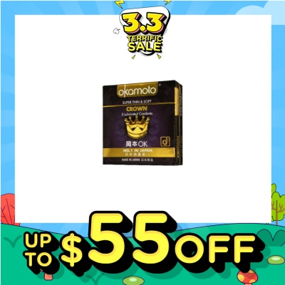 OKAMOTO® Crown Latex Condoms 3s