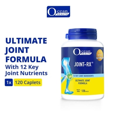 OCEAN HEALTH Joint-RX Caplet (Reduces Joint Ache & Discomfort, Promotes Mobility & Flexibility + 12 Key Nutrients such as Glucosamine, Chondroitin, MSM, Vit D3, Boswellia) 120s