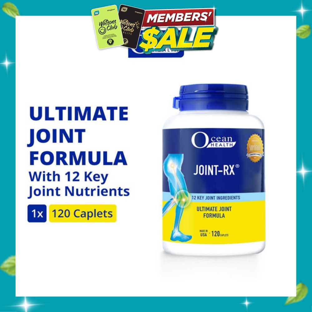 Joint RX Caplet (Reduces Joint Ache & Discomfort, Promotes Mobility & Flexibility + 12 Key Nutrients such as Glucosamine, Chondroitin, MSM, Vit D3, Boswellia) 120s image