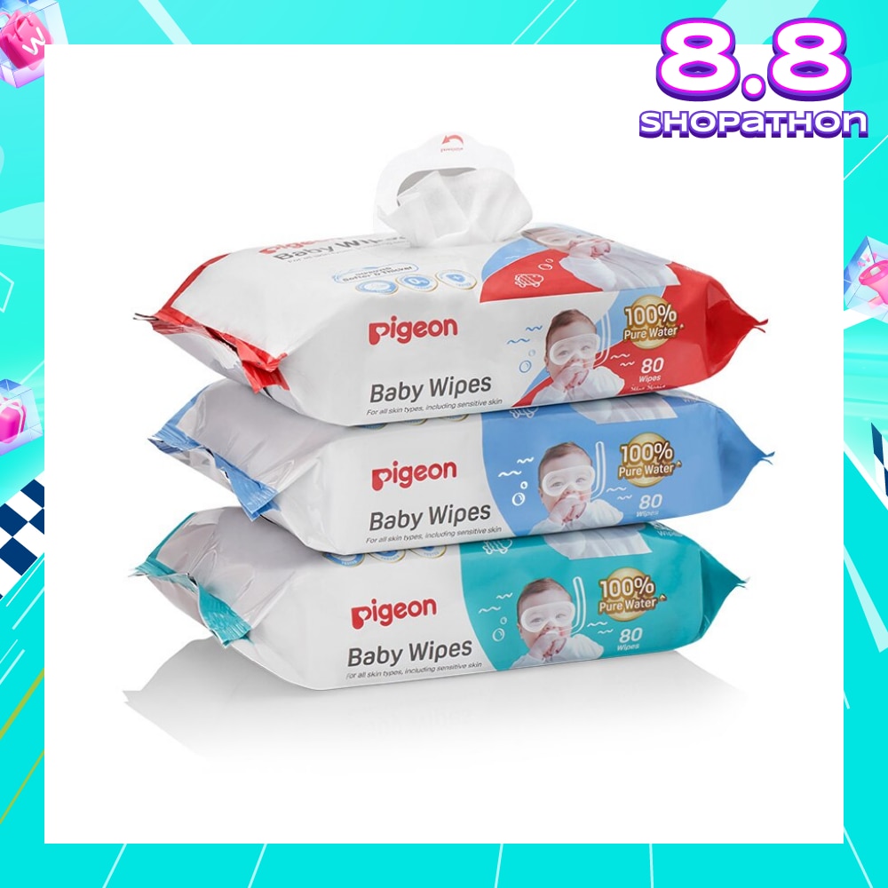 Baby Water Wipes 3in1 3x 80wipes