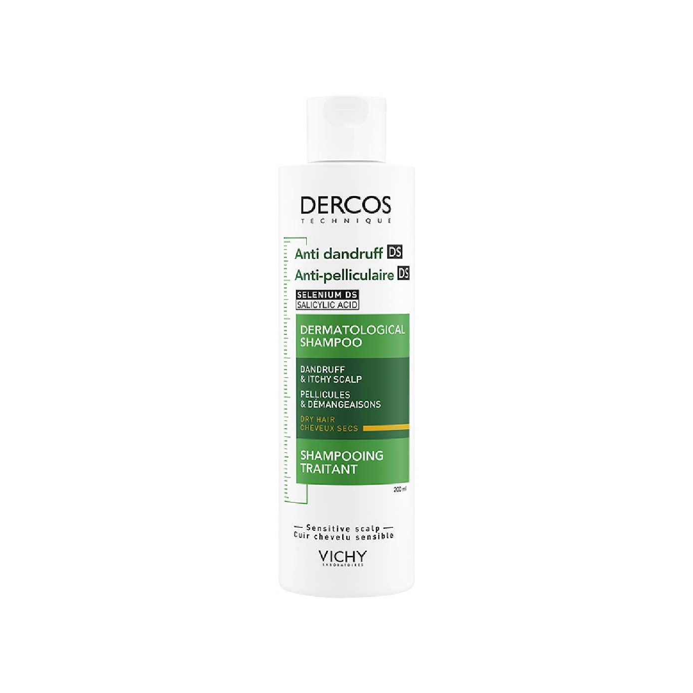 DERCOS Anti-Dandruff Normal to Dry Hair Shampoo 200ml