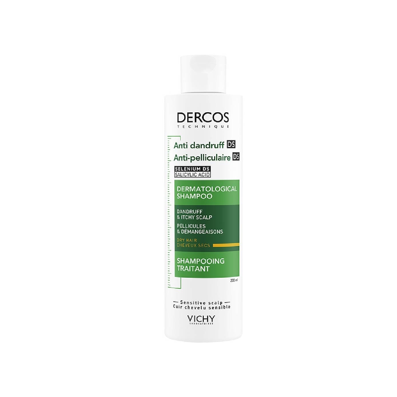 DERCOS Anti-Dandruff Normal to Dry Hair Shampoo 200ml image