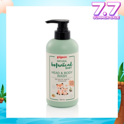 PIGEON Natural Botanical Baby Head & Body Wash (Gentle on Eyes & Skin) 500ml