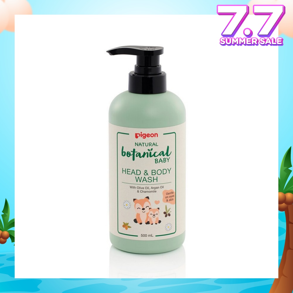 Natural Botanical Baby Head & Body Wash (Gentle on Eyes & Skin) 500ml