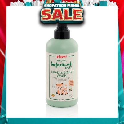 PIGEON - Natural Botanical Baby Head & Body Wash (Gentle on Eyes & Skin) 500ml