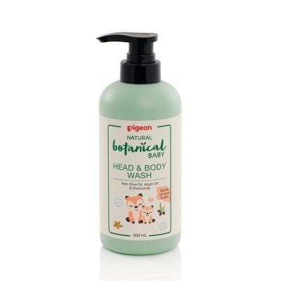 PIGEON Natural Botanical Baby Head & Body Wash (Gentle on Eyes & Skin) 500ml