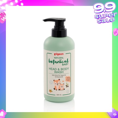 PIGEON Natural Botanical Baby Head & Body Wash (Gentle on Eyes & Skin) 500ml