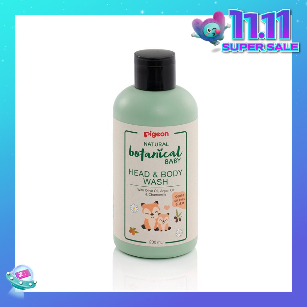 Natural Botanical Baby Head & Body Wash (Gentle on Eyes & Skin) 200ml