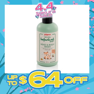 PIGEON - Natural Botanical Baby Head & Body Wash (Gentle on Eyes & Skin) 200ml