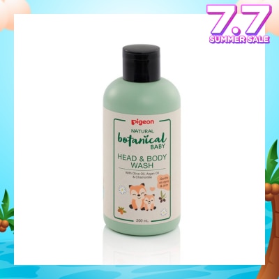 PIGEON Natural Botanical Baby Head & Body Wash (Gentle on Eyes & Skin) 200ml