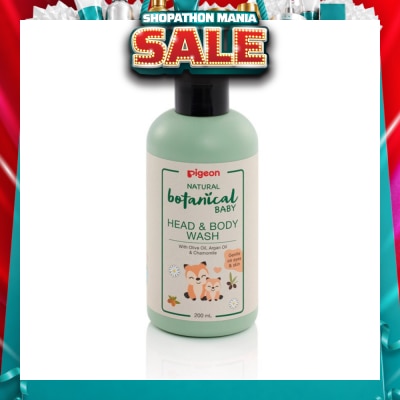 PIGEON - Natural Botanical Baby Head & Body Wash (Gentle on Eyes & Skin) 200ml