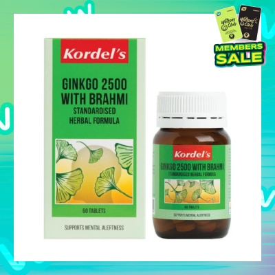 KORDEL'S Ginkgo + Brahmi 2500 mg 60s
