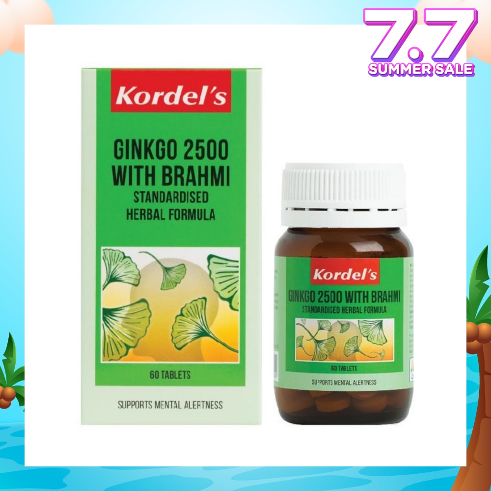 Ginkgo + Brahmi 2500 mg 60s
