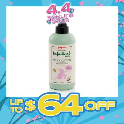 PIGEON - Natural Botanical Baby Milky Lotion (24HR Moisturisation) 500ml