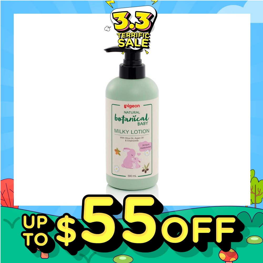 Natural Botanical Baby Milky Lotion (24HR Moisturisation) 500ml