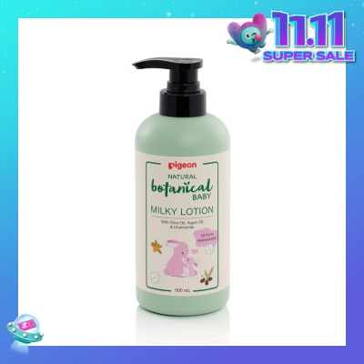 PIGEON Natural Botanical Baby Milky Lotion (24HR Moisturisation) 500ml