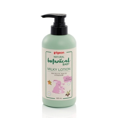 PIGEON Natural Botanical Baby Milky Lotion (24HR Moisturisation) 500ml