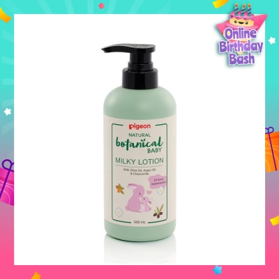 PIGEON Natural Botanical Baby Milky Lotion (24HR Moisturisation) 500ml