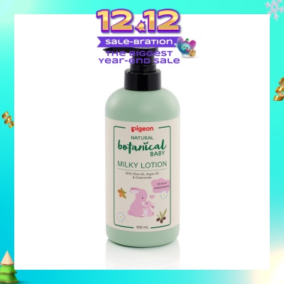 PIGEON Natural Botanical Baby Milky Lotion (24HR Moisturisation) 500ml