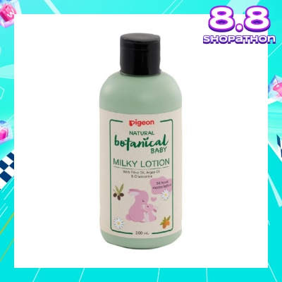 PIGEON Natural Botanical Baby Milky Lotion (24HR Moisturisation) 200ml