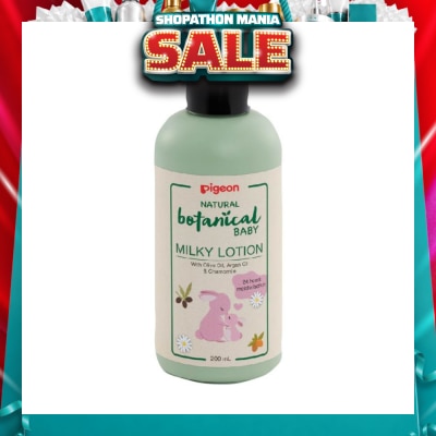 PIGEON - Natural Botanical Baby Milky Lotion (24HR Moisturisation) 200ml