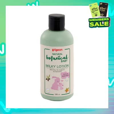 PIGEON Natural Botanical Baby Milky Lotion (24HR Moisturisation) 200ml