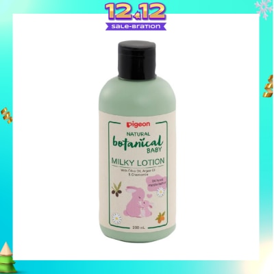 PIGEON Natural Botanical Baby Milky Lotion (24HR Moisturisation) 200ml