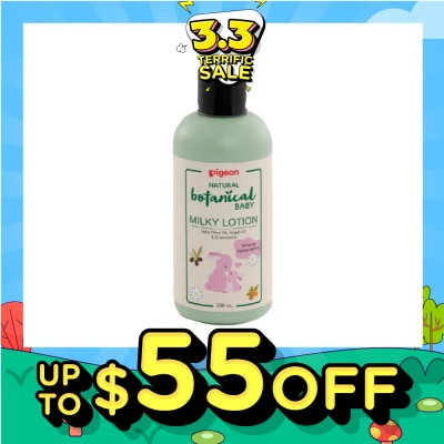 PIGEON Natural Botanical Baby Milky Lotion (24HR Moisturisation) 200ml