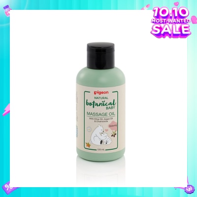 PIGEON Natural Botanical Baby Relaxing Massage Oil (Mineral Oil Free with Nourishing Ingredients) 120ml