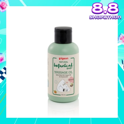 PIGEON Natural Botanical Baby Relaxing Massage Oil (Mineral Oil Free with Nourishing Ingredients) 120ml