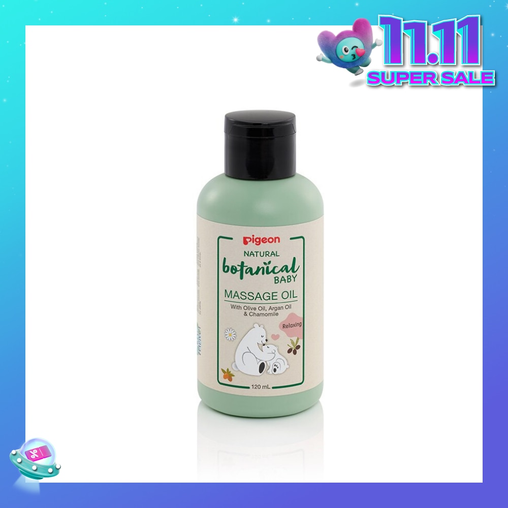 Natural Botanical Baby Relaxing Massage Oil (Mineral Oil Free with Nourishing Ingredients) 120ml