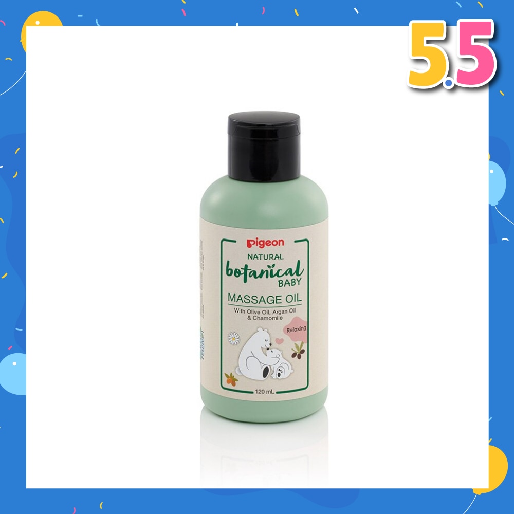 Natural Botanical Baby Relaxing Massage Oil (Mineral Oil Free with Nourishing Ingredients) 120ml