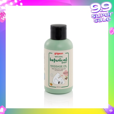PIGEON Natural Botanical Baby Relaxing Massage Oil (Mineral Oil Free with Nourishing Ingredients) 120ml