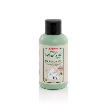 PIGEON Natural Botanical Baby Relaxing Massage Oil (Mineral Oil Free with Nourishing Ingredients) 120ml