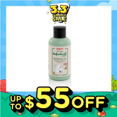 PIGEON Natural Botanical Baby Relaxing Massage Oil (Mineral Oil Free with Nourishing Ingredients) 120ml