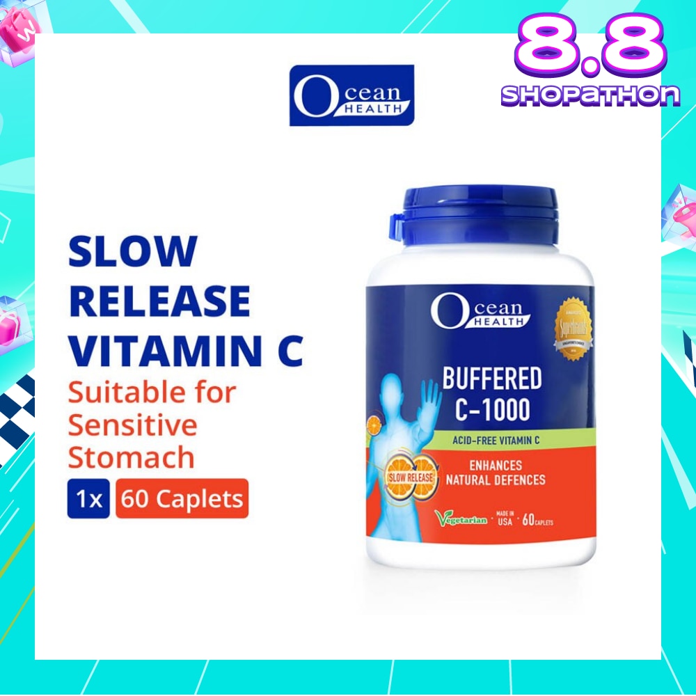 Buffered C-1000 Tablet (For Immunity + Slow Release Vitamin C + Vegetarian) 60s