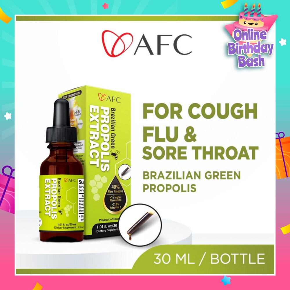 Brazilian Green Propolis Extract (Highest Artepilin C & Flavonoids, for Immunity, Cough, Sore Throat,Flu, Ulcer, Antibiotic Tincture, Concentrated Liquid) 30ml